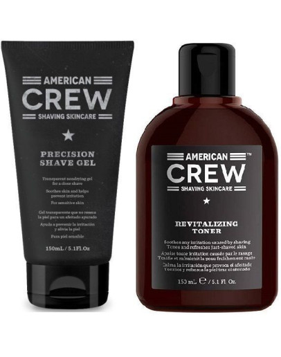 American Crew Gift - Набор для бритья состоящий из прозрачного геля для бритья и тоника после бритья