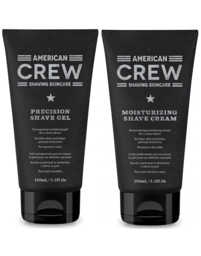 American Crew Gift - Набор для бритья состоящий из прозрачного геля для бритья и крема для бритья