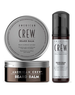 American Crew Gift - Набор для бороды состоящий из бальзама и мусса для мытья бороды