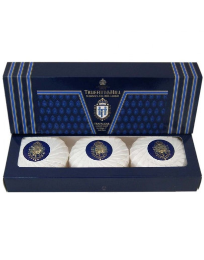 Truefitt and Hill Trafalgar Soap - Мыло для рук и тела 3 шт 150 мл
