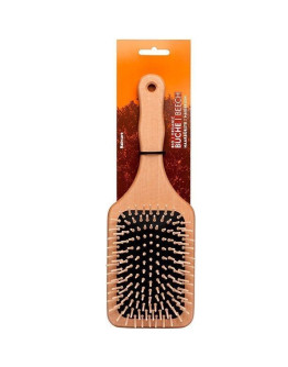 Foerster's - Деревянная щетка для волос прямоугольная с деревянными зубчиками