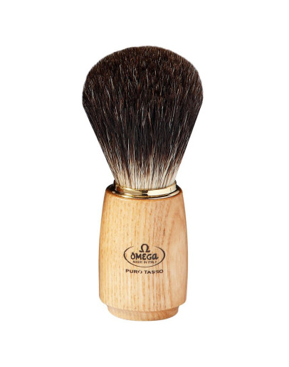 Omega 6150 - Помазок для бритья Ворс барсук Дерево
