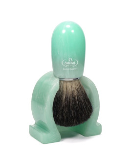 Omega 6615 - Помазок для бритья Ворс барсук эконом Смола