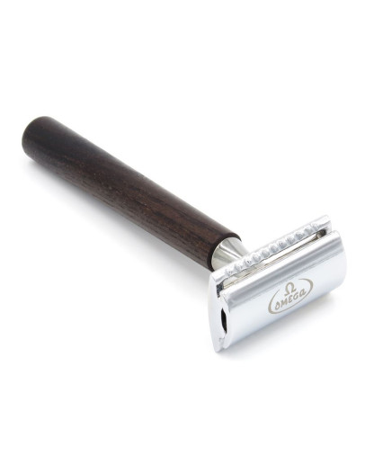 Omega D5712 - Т-образная бритва Натуральное дерево