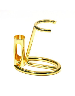 Omega - Подставка для помазка и бритвы Металлическая Золото