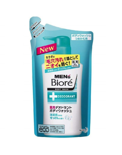 KAO Men s Biore - Гель для душа с Ароматом нежного мыла 380 мл