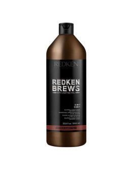 Redken Brews Shampoo 3-in-1- Шампунь, кондиционер и гель для душа 3-в-1 1000 мл