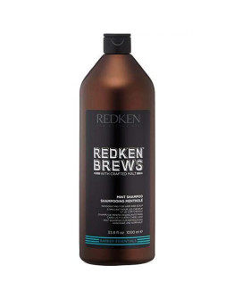 Redken Brews Mint Shampoo - Тонизирующий шампунь с ментолом 1000 мл
