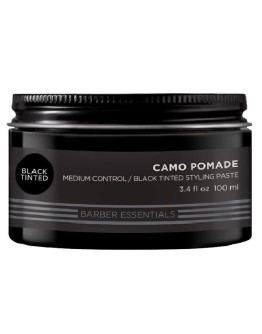 Redken Brews Color Camo Pomade - Чёрная камуфлирующая помада - паста мужская 100 мл