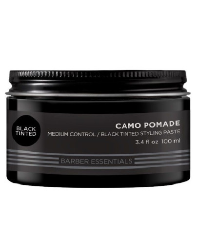 Redken Brews Color Camo Pomade - Чёрная камуфлирующая помада - паста мужская 100 мл