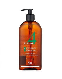 Sim Sensitive System 4 Climbazole Shampoo 1 - Терапевтический шампунь для нормальной и жирной кожи головы 500 мл