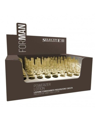 Selective Professional For Man Powerizer Lotion - Лосьон против выпадения волос 60 ампул по 8 мл