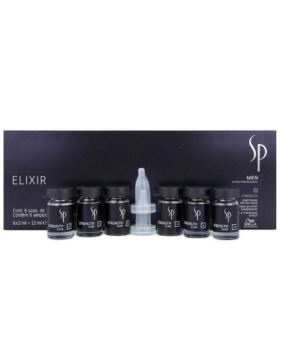 Wella Sp Men Strength Elixir - Укрепляющий эликсир для волос 6 ампул по 2 мл