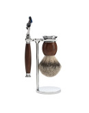 Muehle Sophist - Бритвенный набор Железное дерево Барсучий ворс высшей категории Silvertip Бритва Fusion