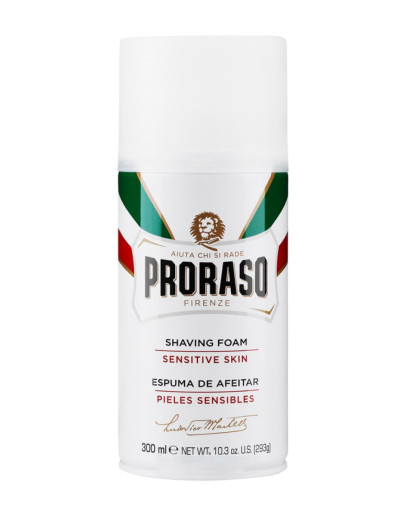 Proraso Sensitive Green Tea Shaving Foam - Пена для бритья Зелёный Чай и Овёс 300 мл