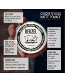 Reuzel Concrete Hold Matte Pomade - Матовая помада для волос 95 гр
