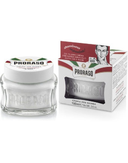 Proraso Sensitive Green Tea Pre Shave Cream - Крем до бритья Зелёный чай и овёс 100 мл