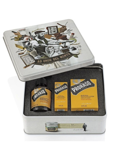 Proraso Wood and Spice Set - Набор для ухода за бородой